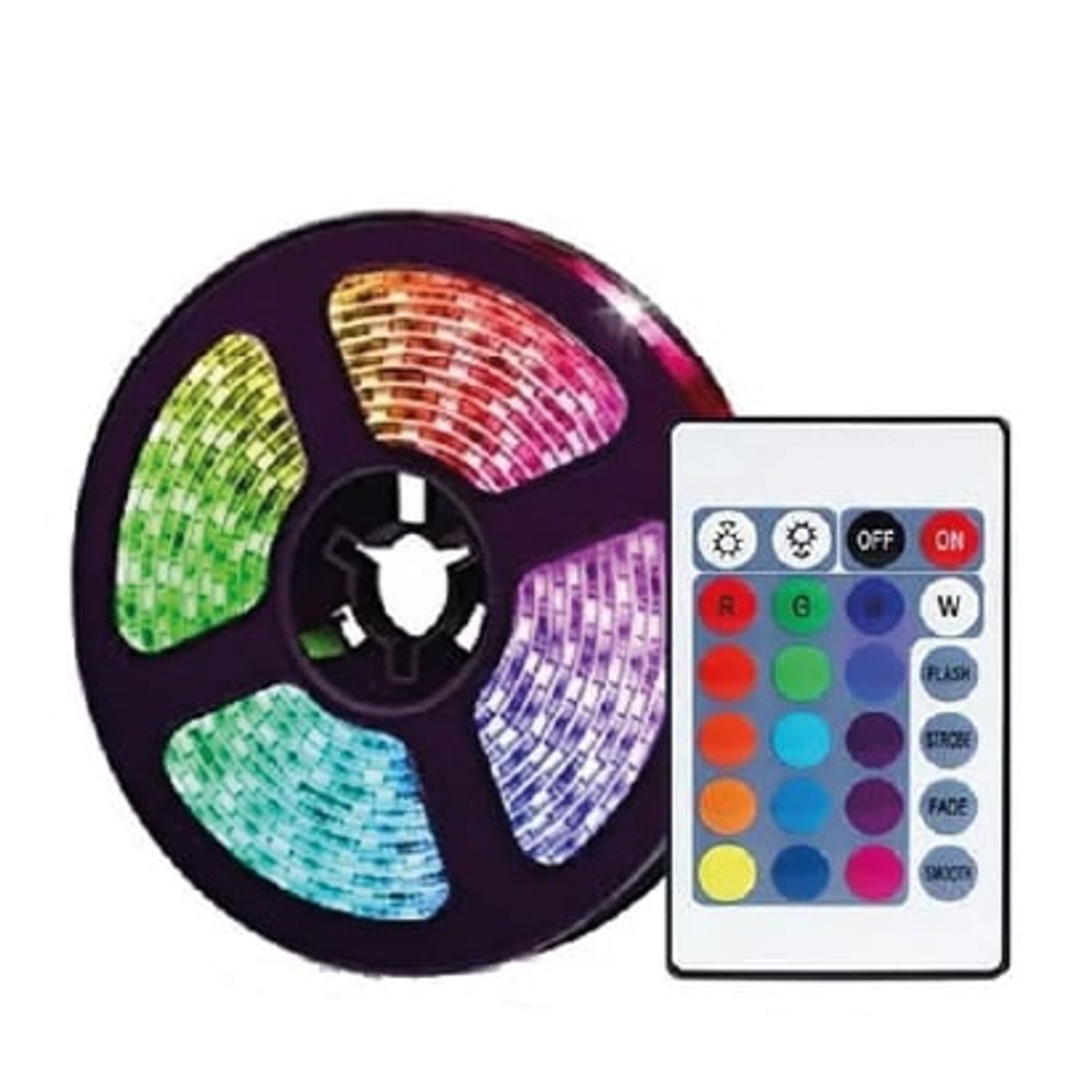 GENERICO - Cinta multicolor led 5MT con Control