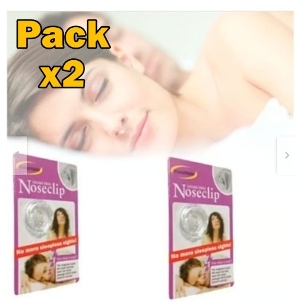 GENERICO - Anti ronquido deja de roncar magnetico noseclip silicona