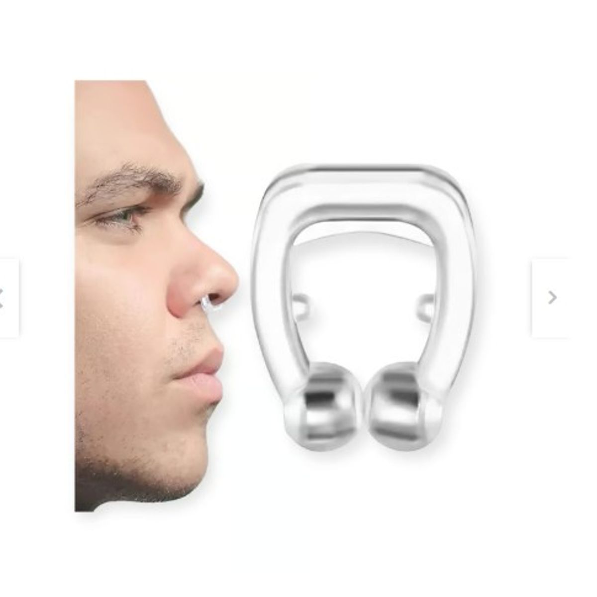 GENERICO - Anti ronquido deja de roncar magnetico noseclip silicona