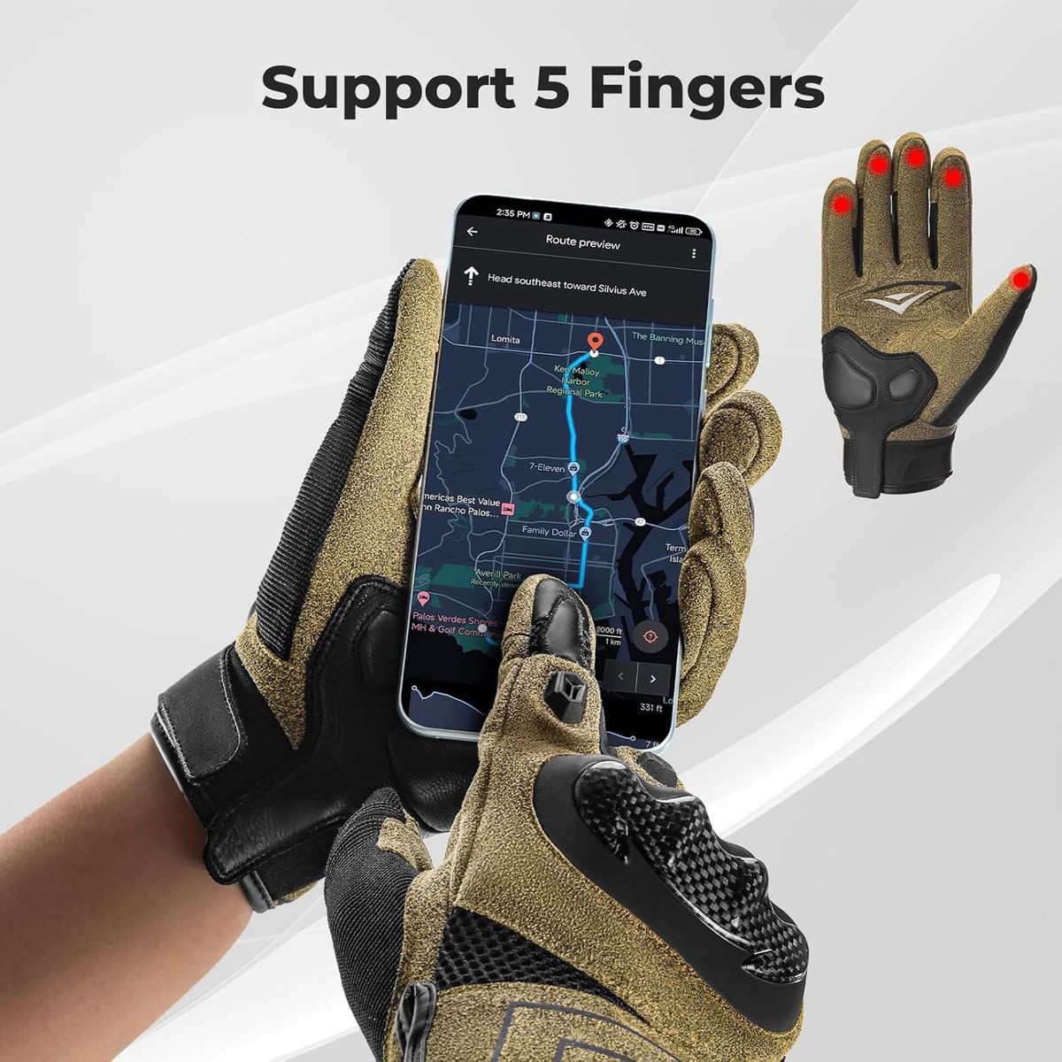 ROCKBROS - Guantes para Moto Rockbros