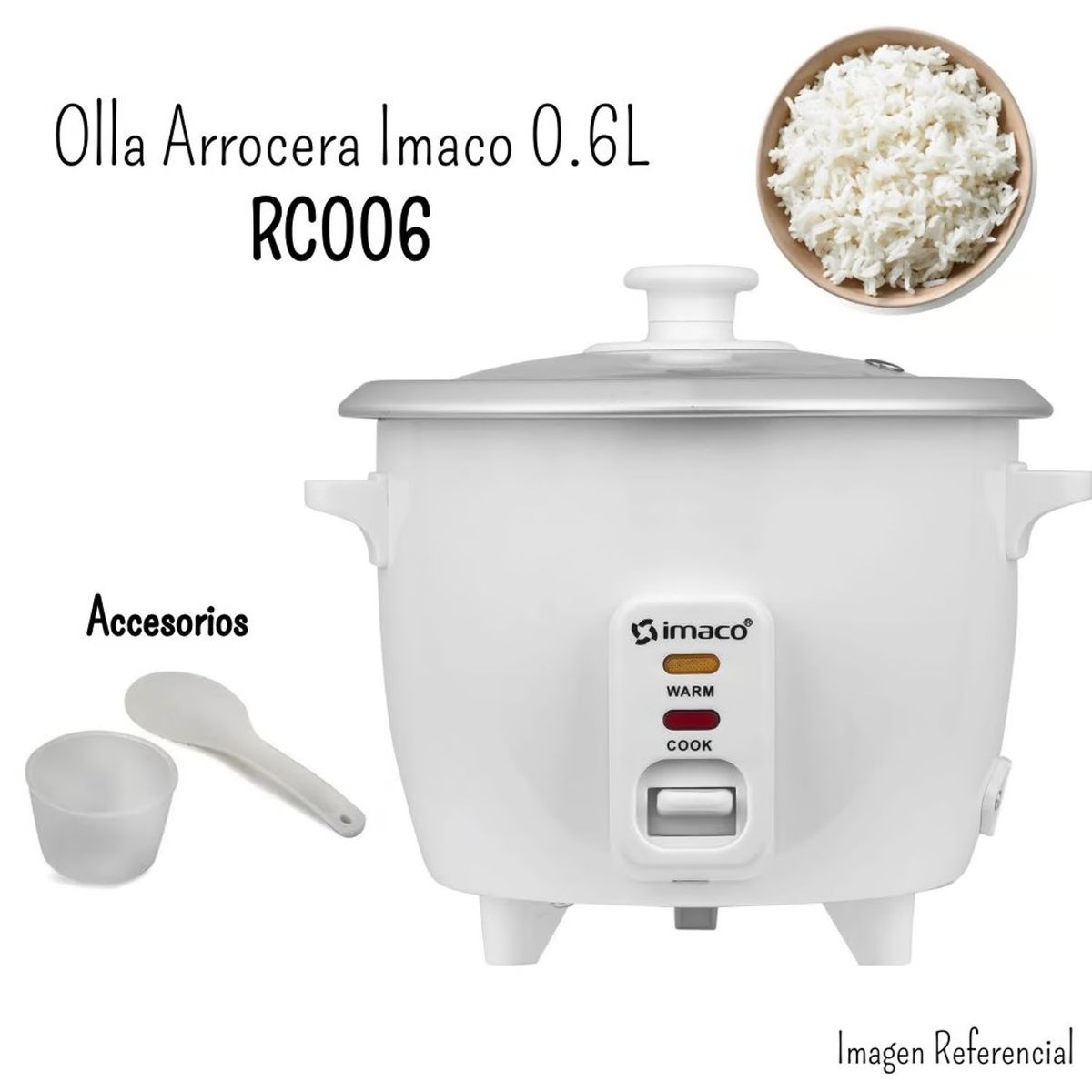 IMACO - Olla Arrocera 0.6 Litros RC006