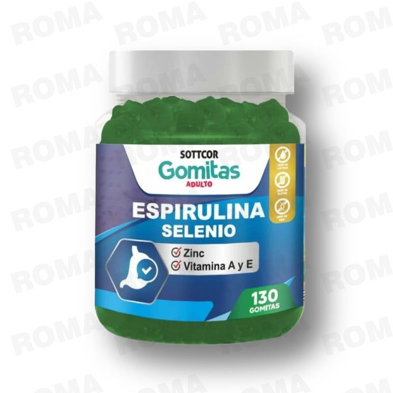 GENERICO - GOMITAS ESPIRULINA SELENIO 130 UND SOTTCOR LABS