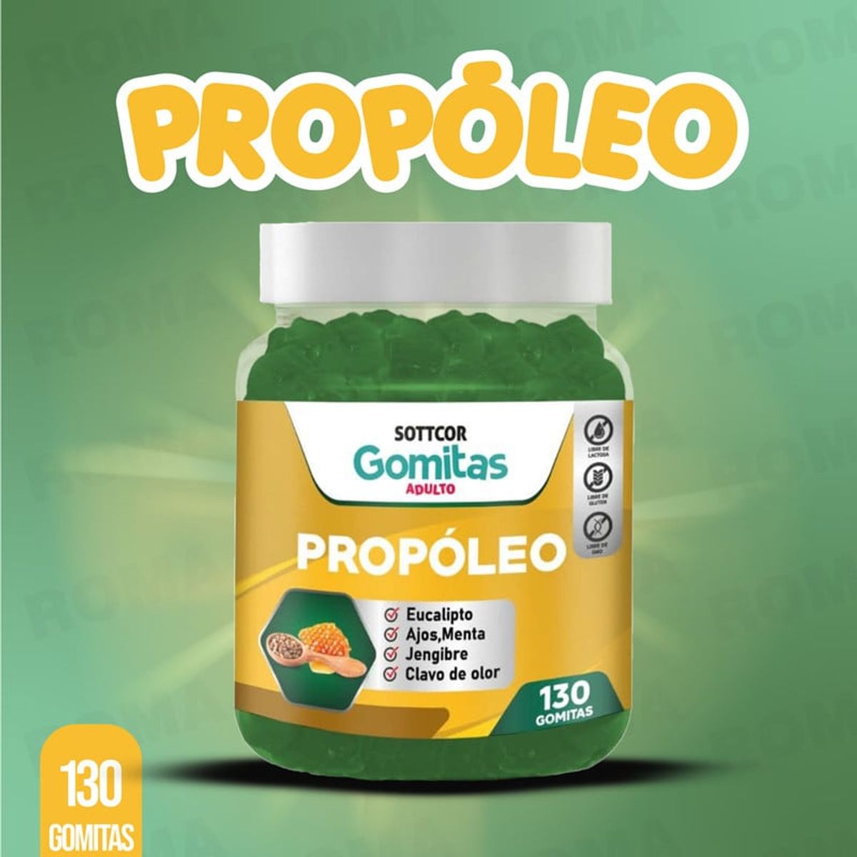 GENERICO - GOMITAS PROPÓLEO 130 UND SOTTCOR LABS