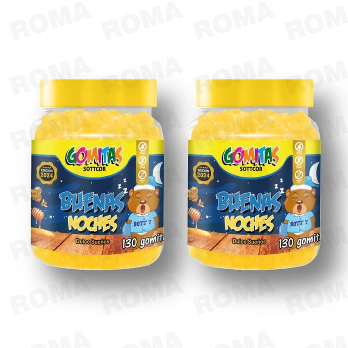 GENERICO - PACK 2  GOMITAS BUENAS NOCHES NIÑOS 260 UND SOTTCOR LABS