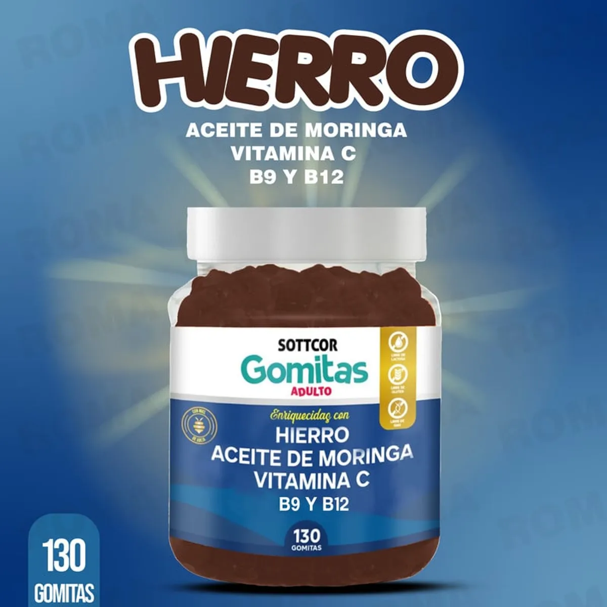 GENERICO - GOMITAS HIERRO 130 UND SOTTCOR LABS