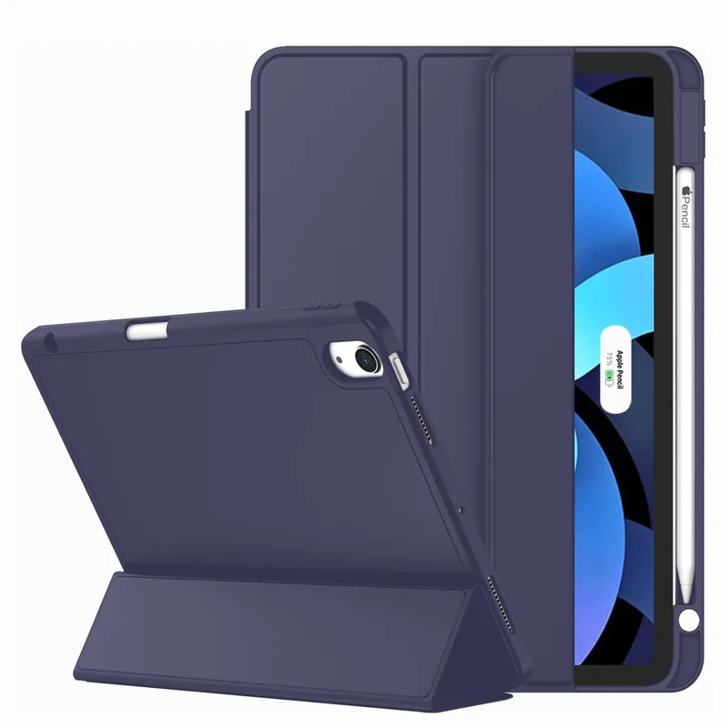 GENERICO - Funda Case Pencil Holder para iPad Air 11 Chip M2/M3 - Azul