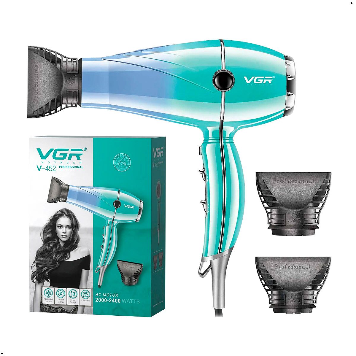 GENERICO - Secadora De Cabello Profesional Vgr Motor Ac V-452