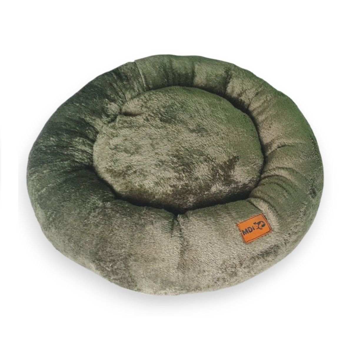MD - Cama Para Perros y Gatos Donut Lite Verde Oscuro Talla L - MD