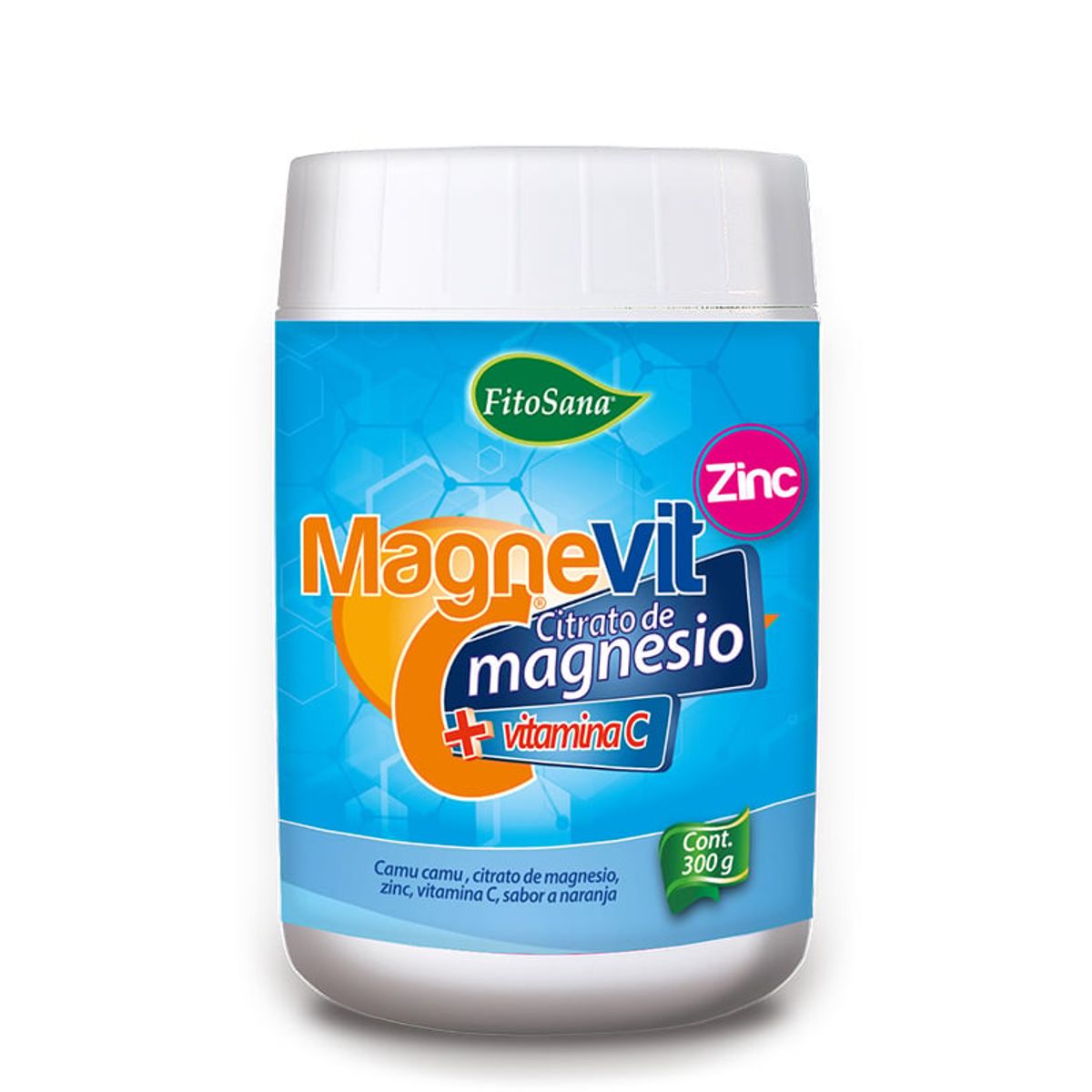 FITOSANA - MAGNEVIT C FITOSANA CITRATO DE MAGNESIO+VITAMINA C+ZINC - BATIDO 300G