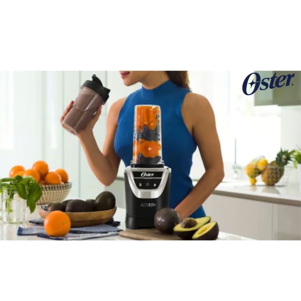OSTER - Licuadora Personal Oster Xpert  ActiFit con vaso Blend-N-Go de Tritan