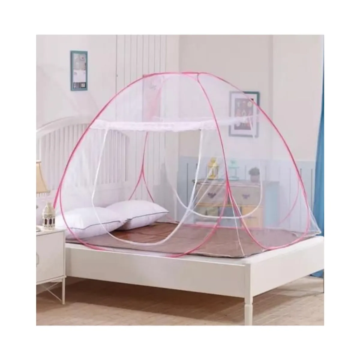 OEM - MOSQUITERO PLEGABLE PARA CAMA 2PLAZAS