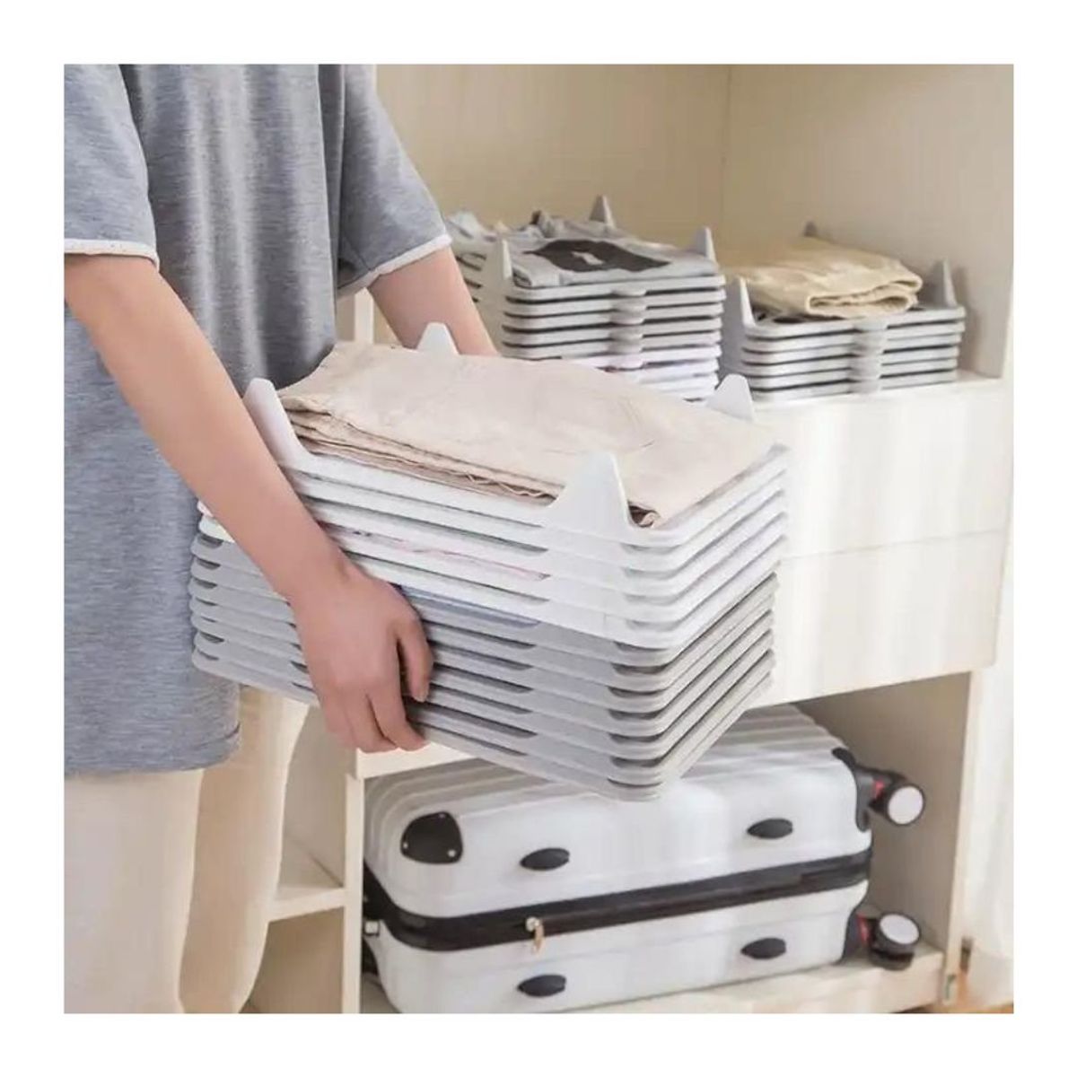 SHEEPBUSTER - Organizador de Camisas 5 Piezas Blanco