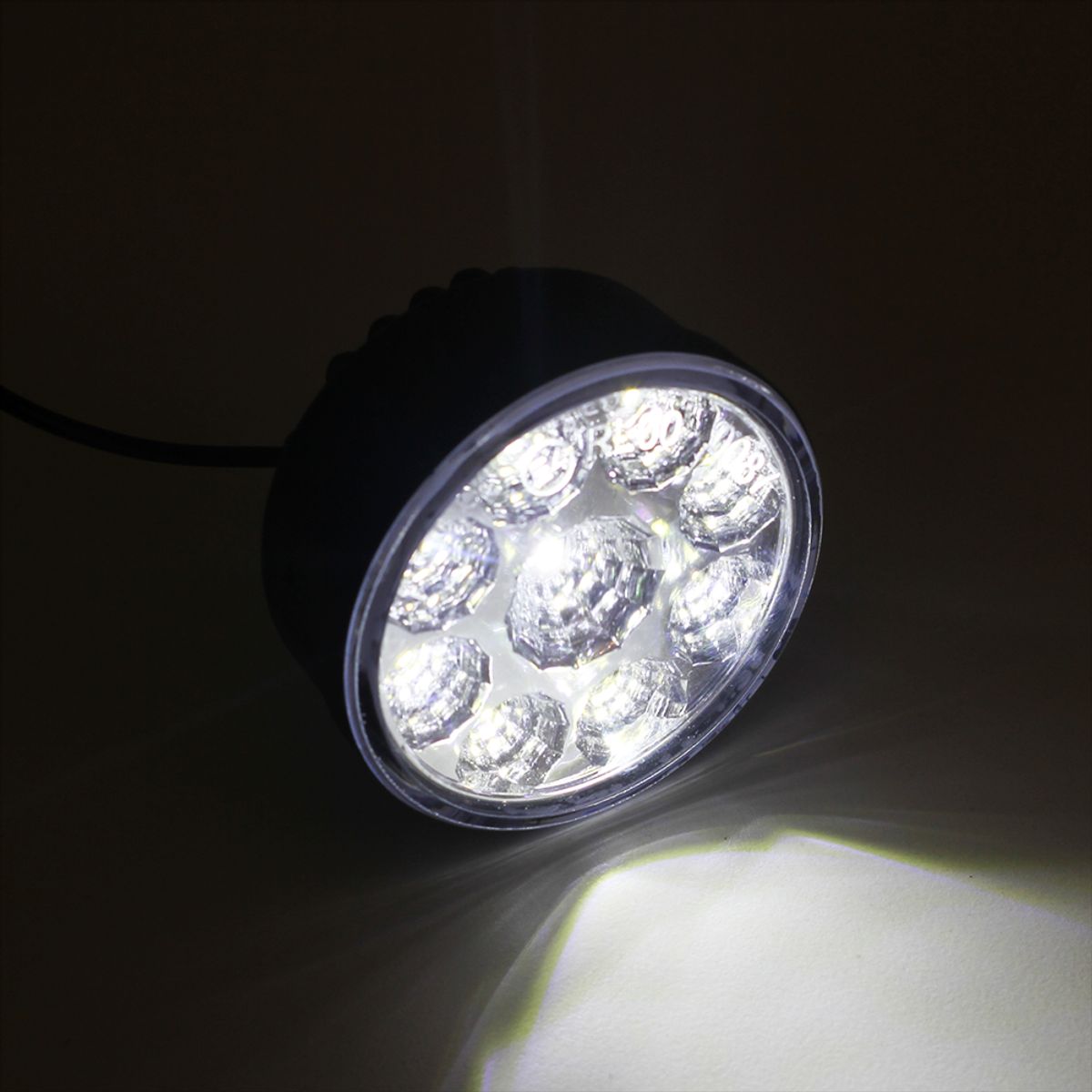 GENERICO - Faro Led 9 Led Blanco Circular Par 12v Auto Camioneta