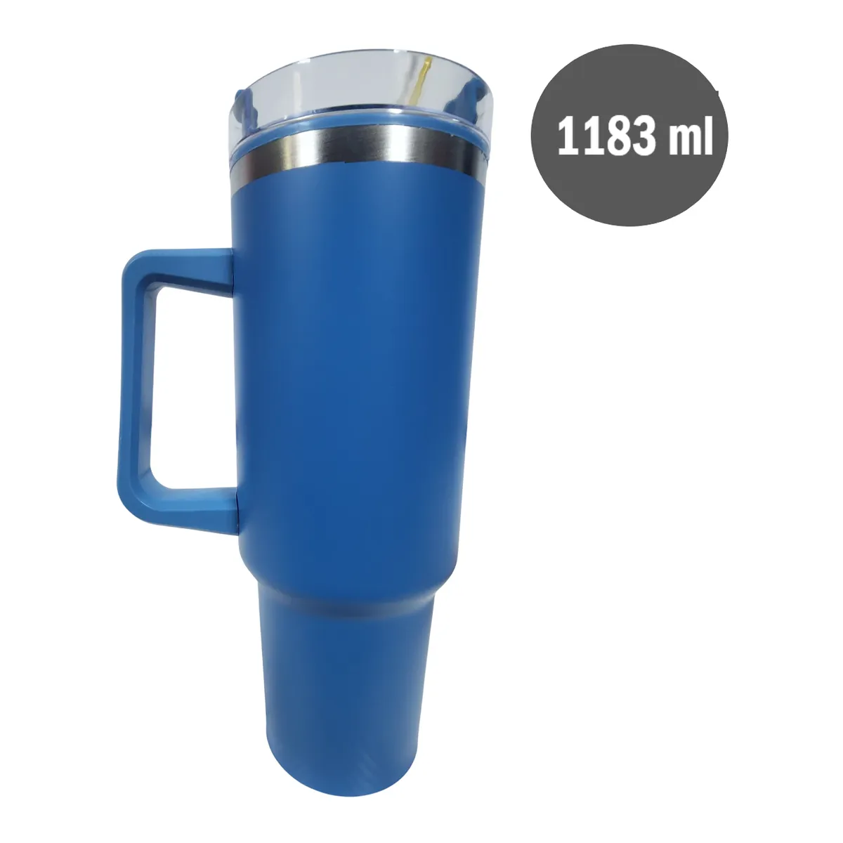 GENERICO - Vaso Tumbler Térmico de plastico con Sorbete - 1183 ml