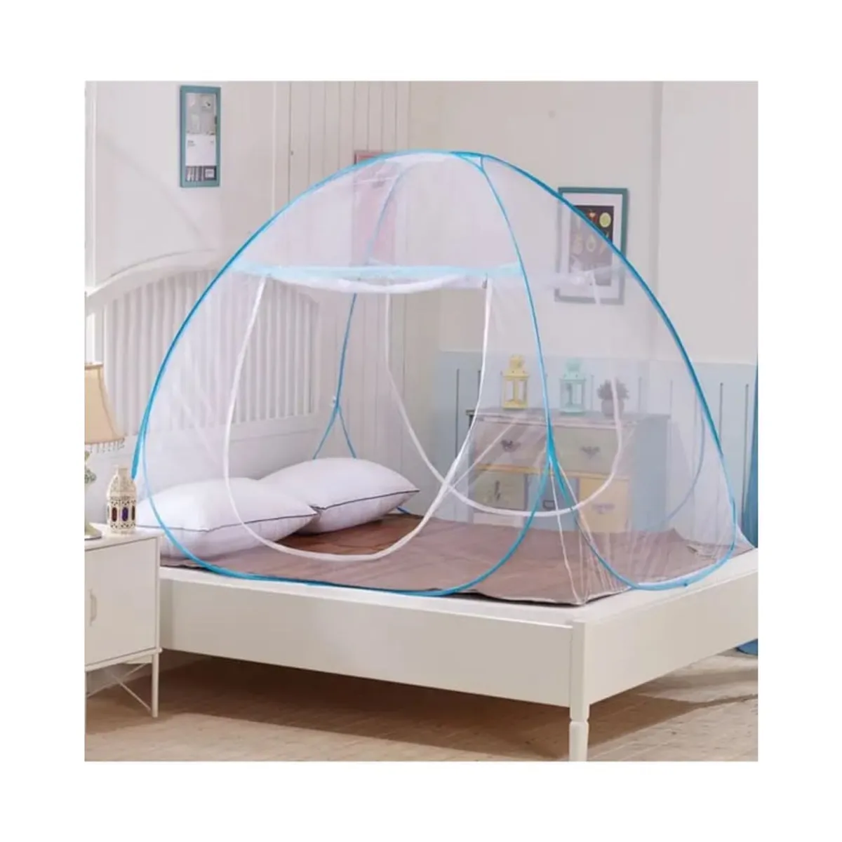 OEM - MOSQUITERO PLEGABLE PARA CAMA 2PLAZAS