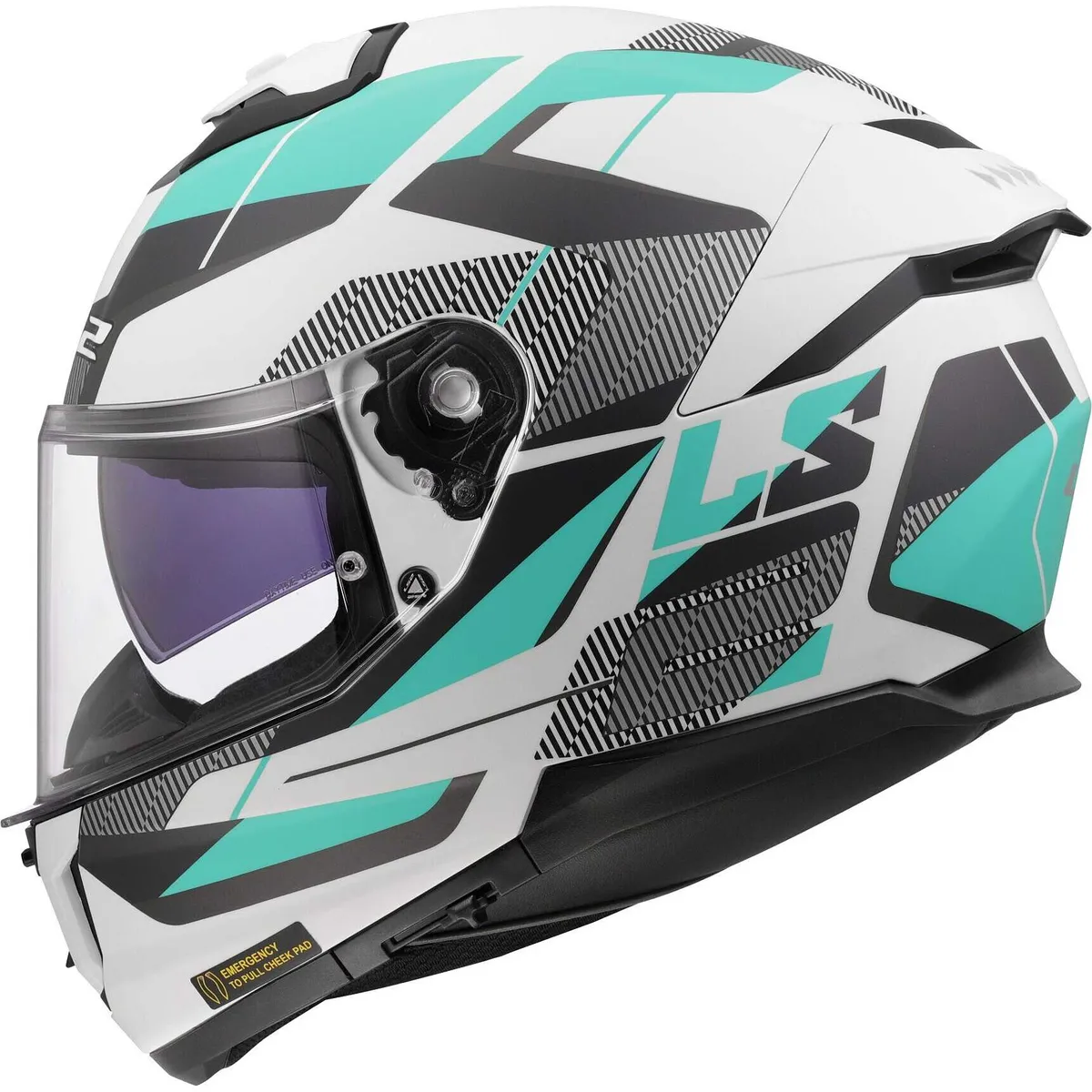 LS2 - CASCO DE MOTO LS2 FF808 ROAD CYAN LIGHT MATE TALLA¨M¨