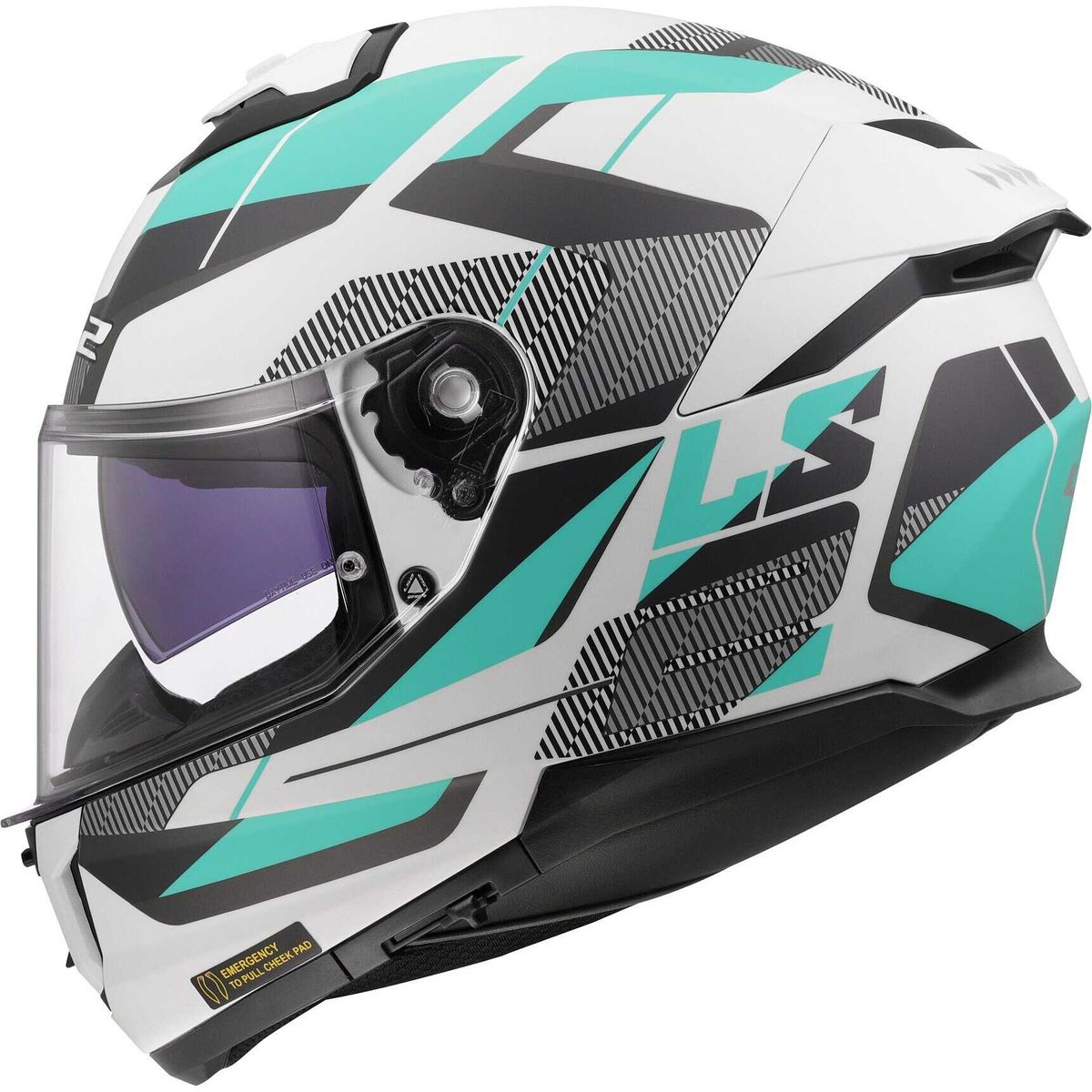 LS2 - CASCO DE MOTO LS2 FF808 ROAD CYAN LIGHT MATE TALLA¨M¨