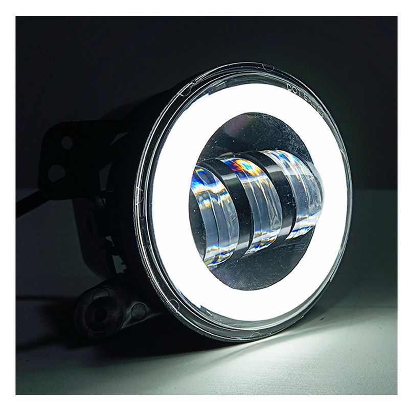 GENERICO - Juego Faro Led Neblinero Redondo Ojo Ángel 30w Auto Moto