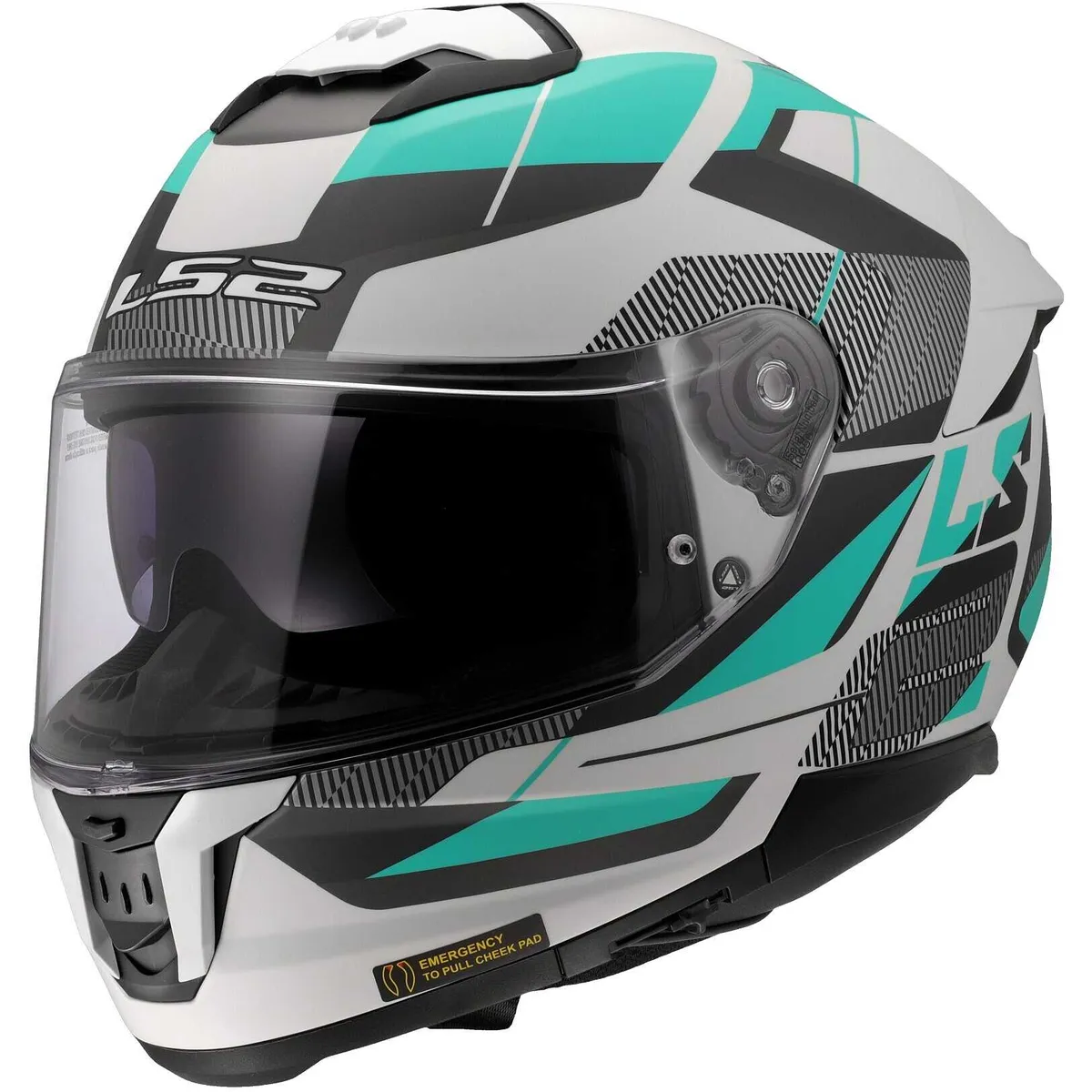 LS2 - CASCO DE MOTO LS2 FF808 ROAD CYAN LIGHT MATE TALLA¨L¨
