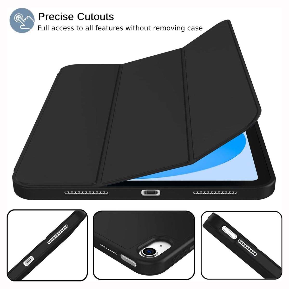 GENERICO - Funda Case Protector para iPad 10ma  11va Generación - Black