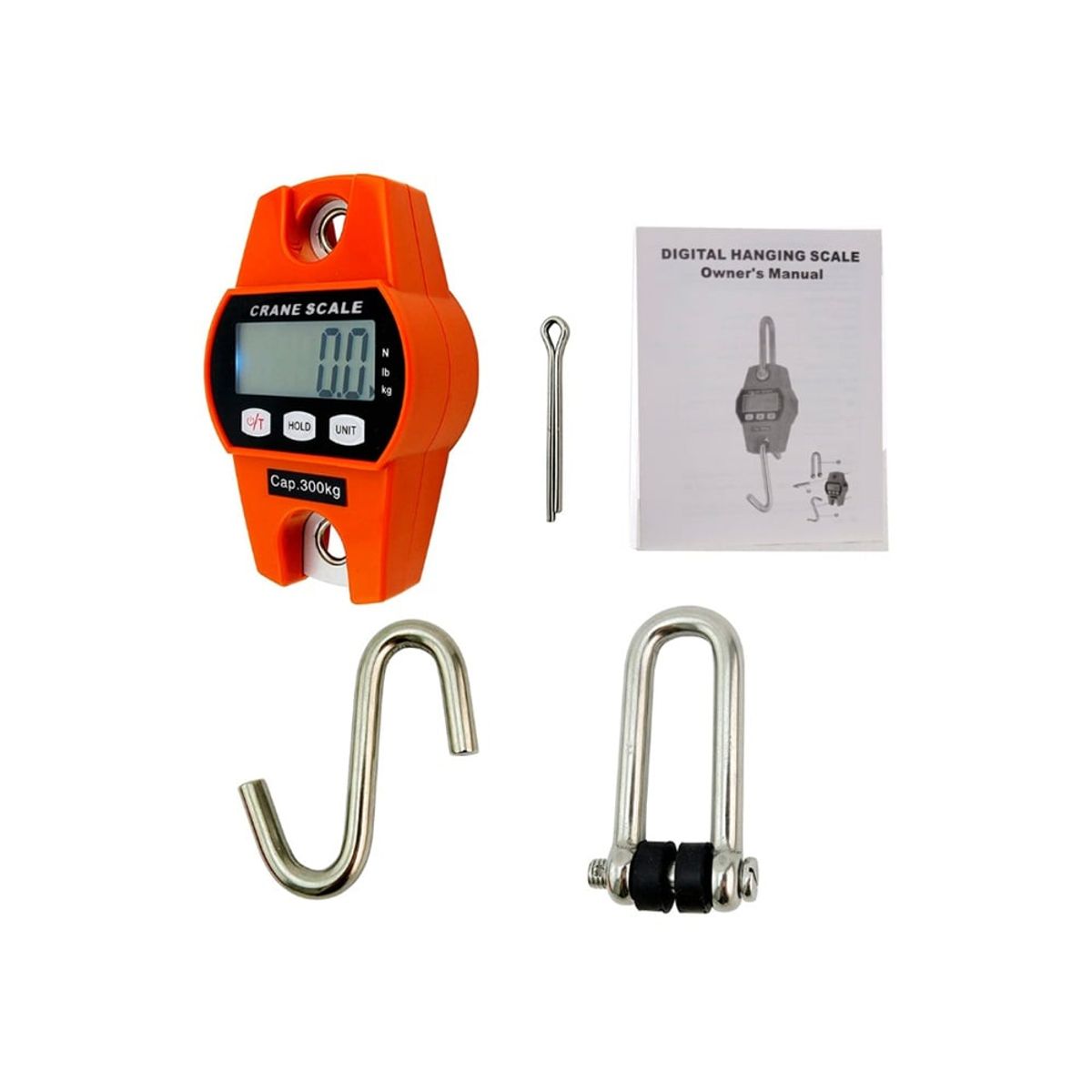 GENERICO - Balanza Colgante Mini Crane Scale 300kg Digital Gancho
