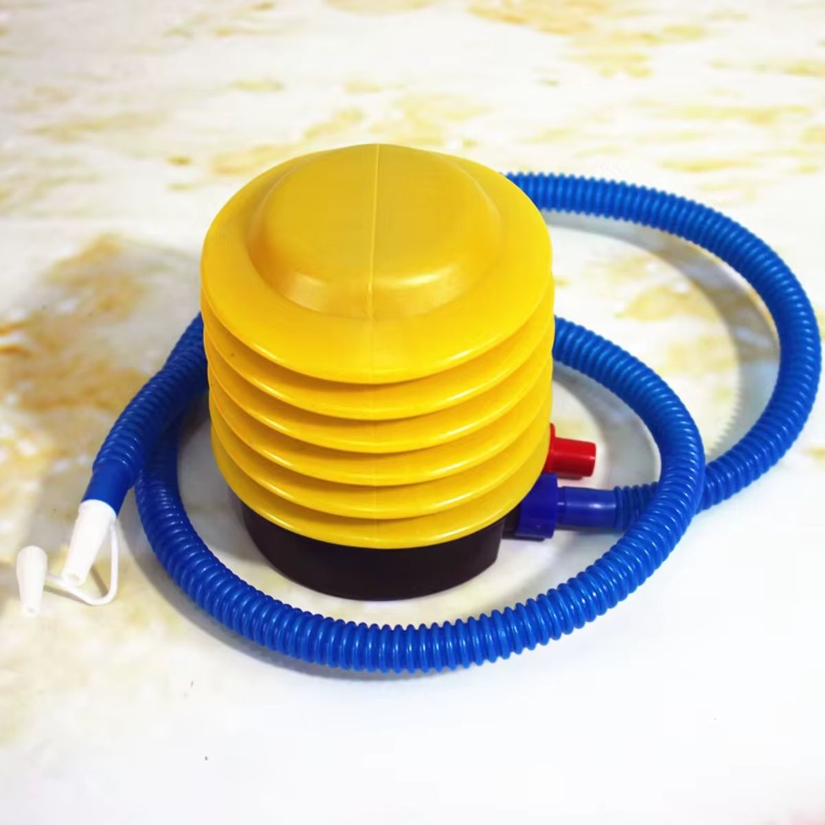 GENERICO - PUFF SILLÓN SOFÁ CAMA CON REPOSA PIES INFLABLE TERRAZA AZUL MARINO