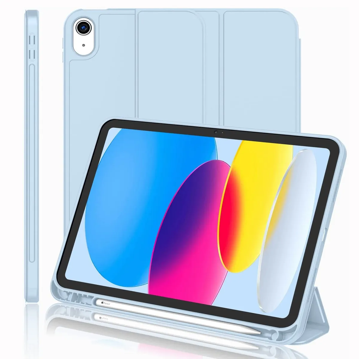 GENERICO - Funda Case Protector para iPad 10ma  11va Generación - Celeste