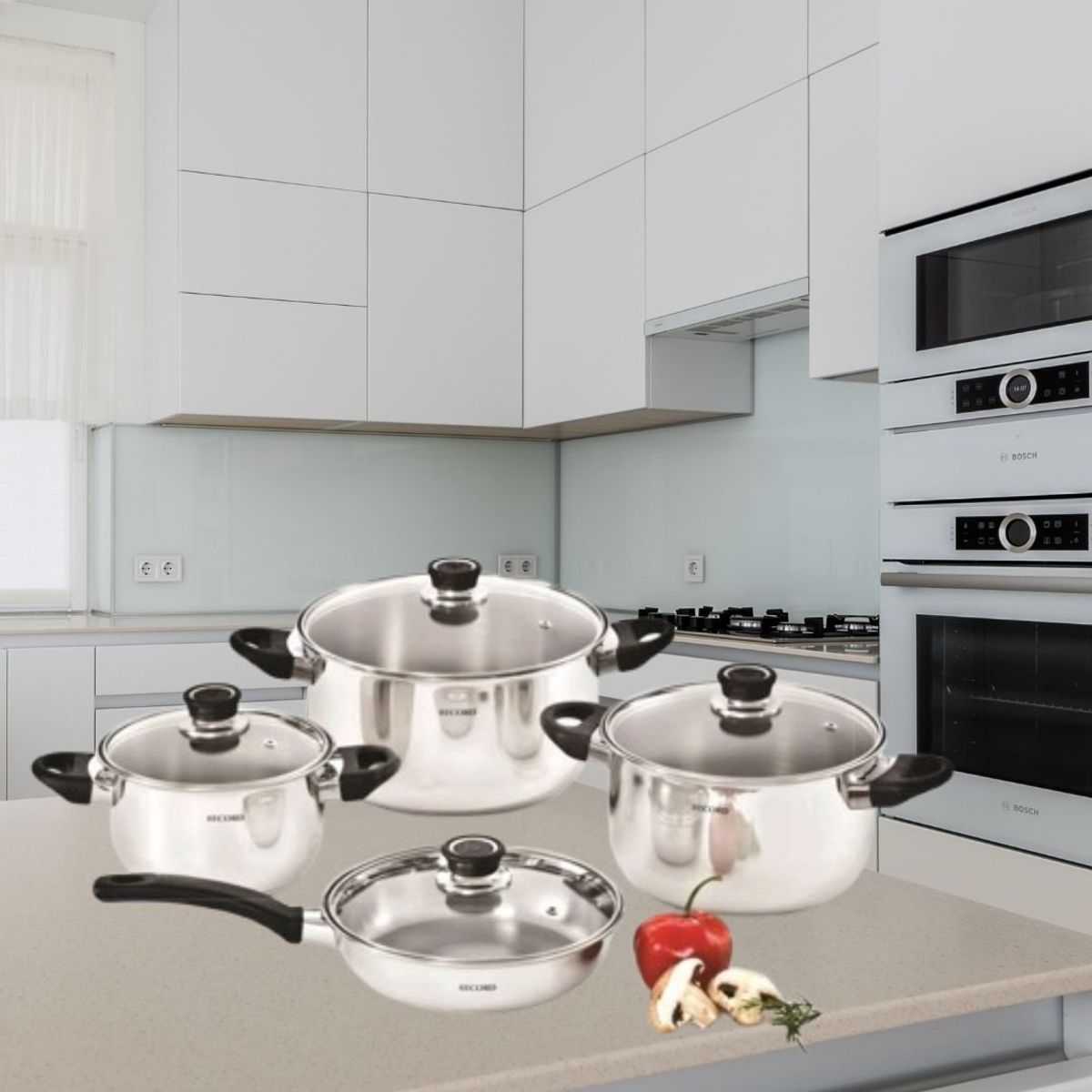 RECORD - Record -  Juego Inosext F.Dif.de Luxe 8pzs. Acero