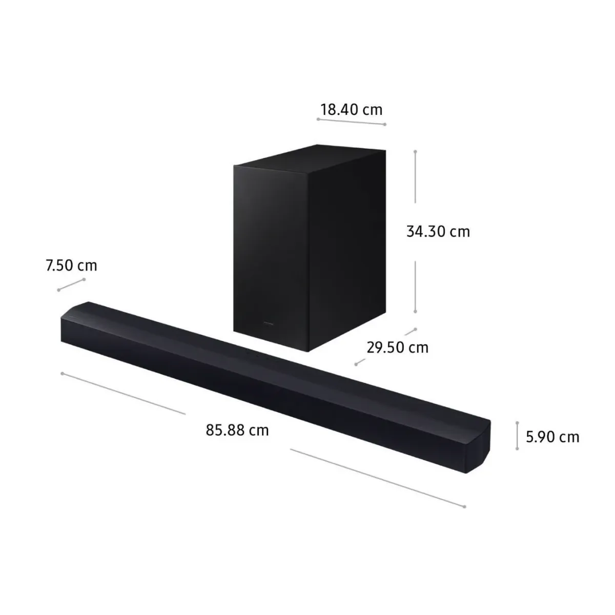 SAMSUNG - Soundbar Samsung Bluetooth 2.1 CH HW-B450