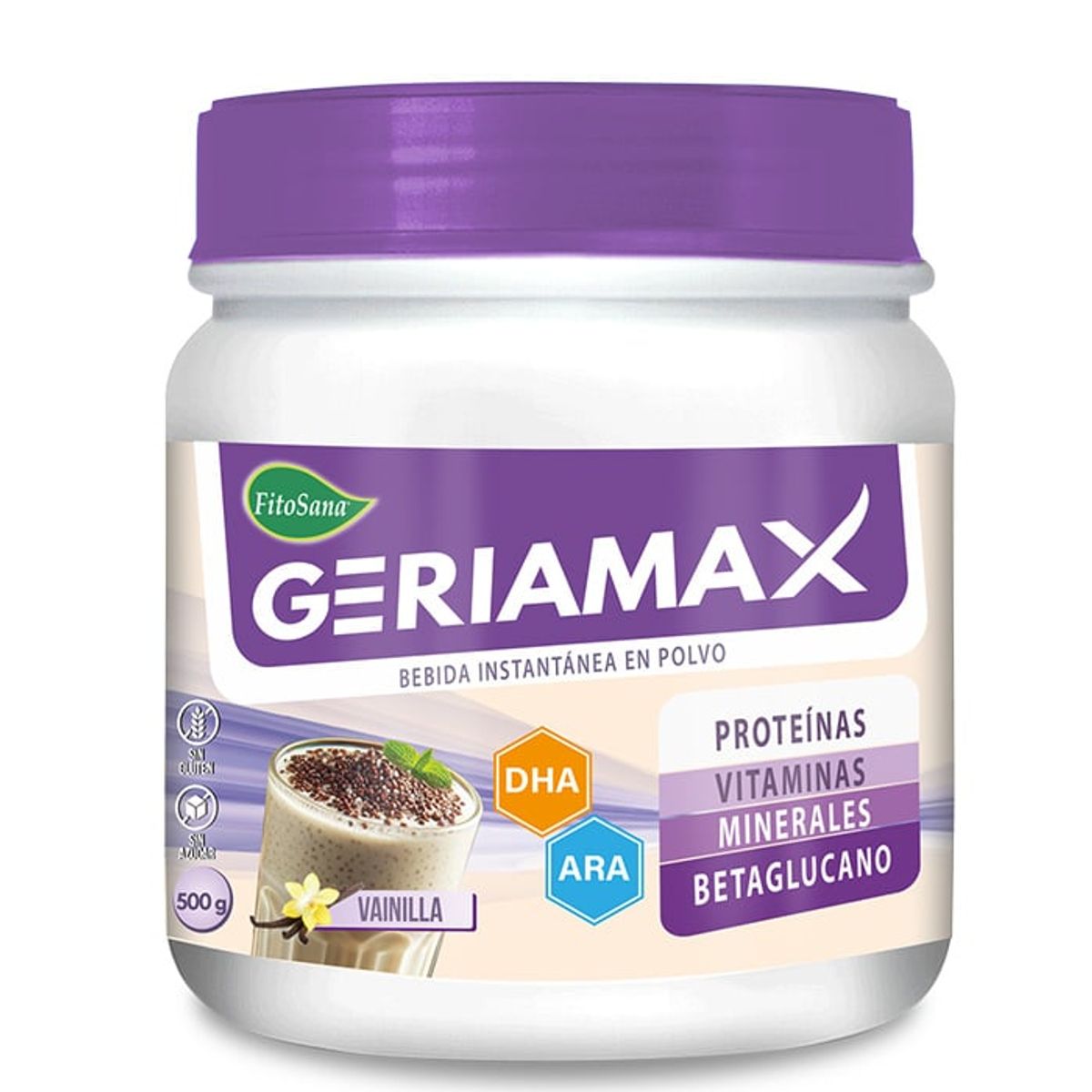 FITOSANA - GERIAMAX FITOSANA - SUPLEMENTO EN POLVO SABOR VAINILLA 500G