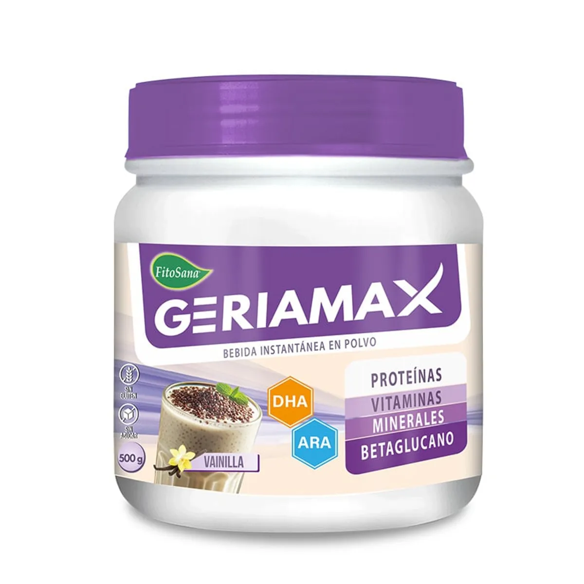 FITOSANA - GERIAMAX FITOSANA - SUPLEMENTO EN POLVO SABOR VAINILLA 500G