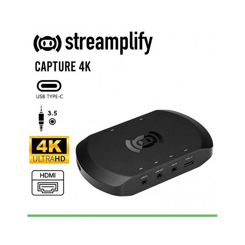 STREAMPLIFY - Capturador de Video Streamplify CAPTURE-4K30-BK Black