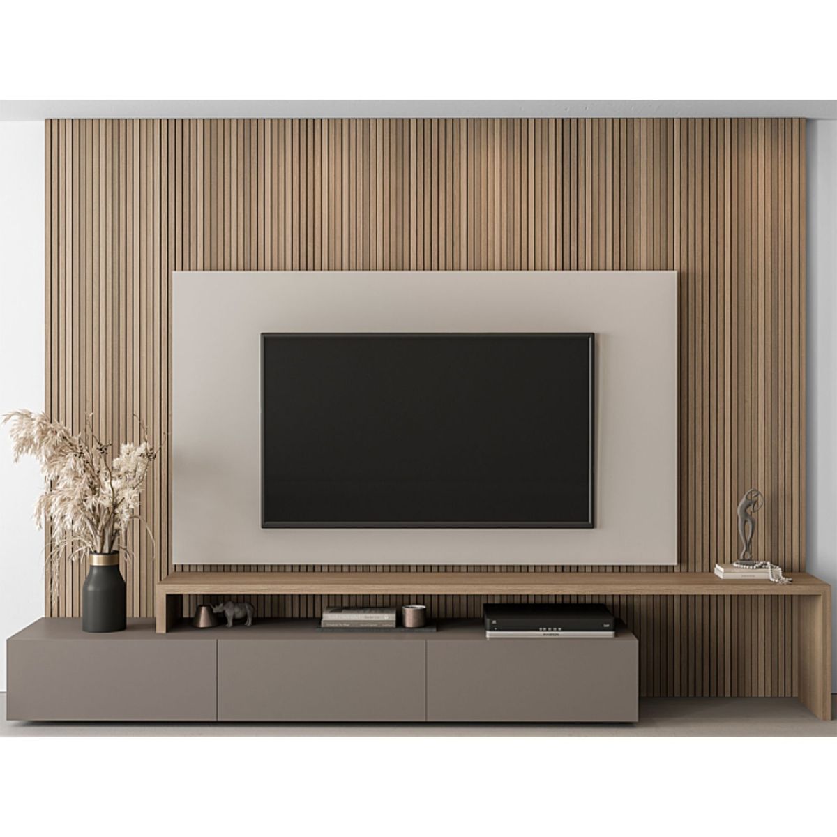 GENERICO - Centro de Entretenimiento Penelope - Marrón y Beige