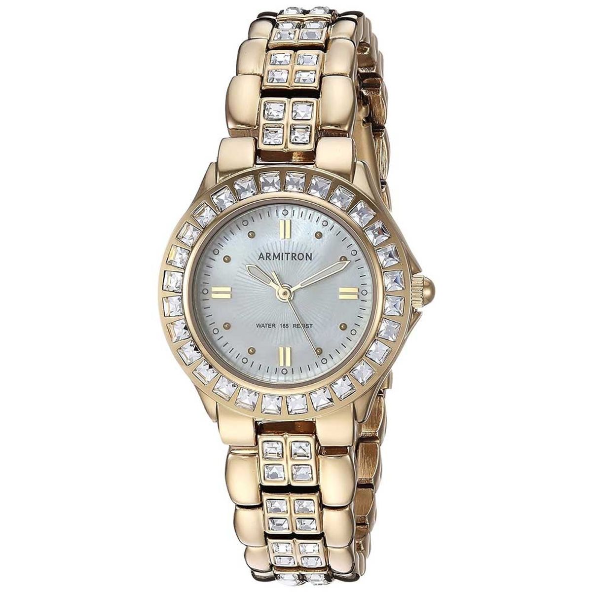 ARMITRON - Reloj Mujer Armitron Stone 3689 Analógico Madre Perla Piedras - Dorado
