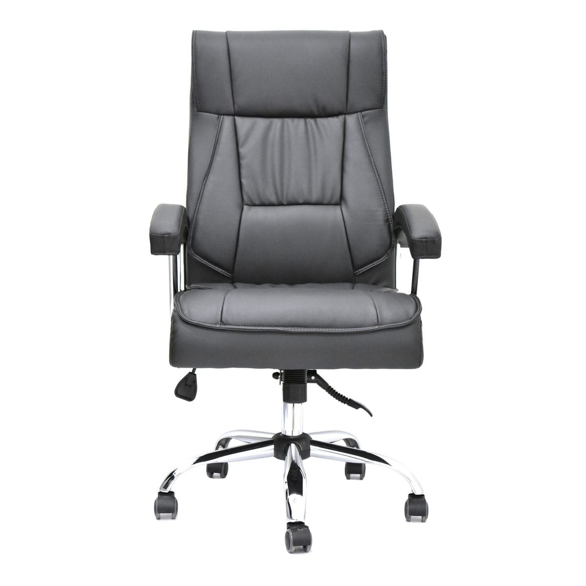 OFIDEAS - Silla de Oficina Giratoria Boreal Cuero Negro Ofideas