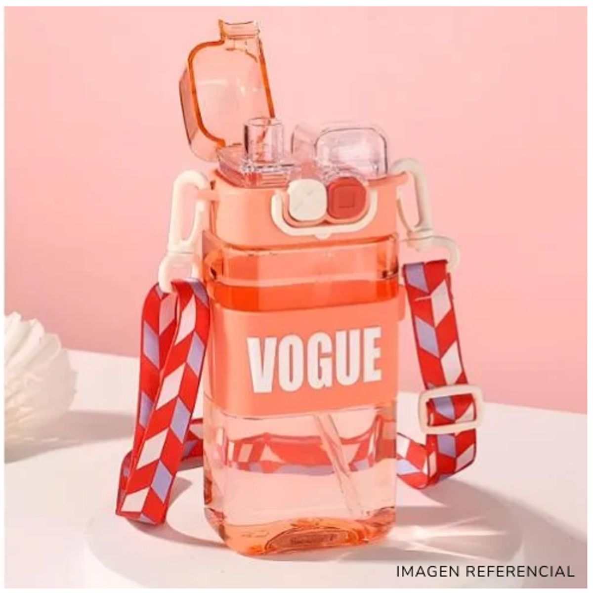 INSPIRA MARKET - Tomatodo Botella Moderna Punk Creativa con Pajita