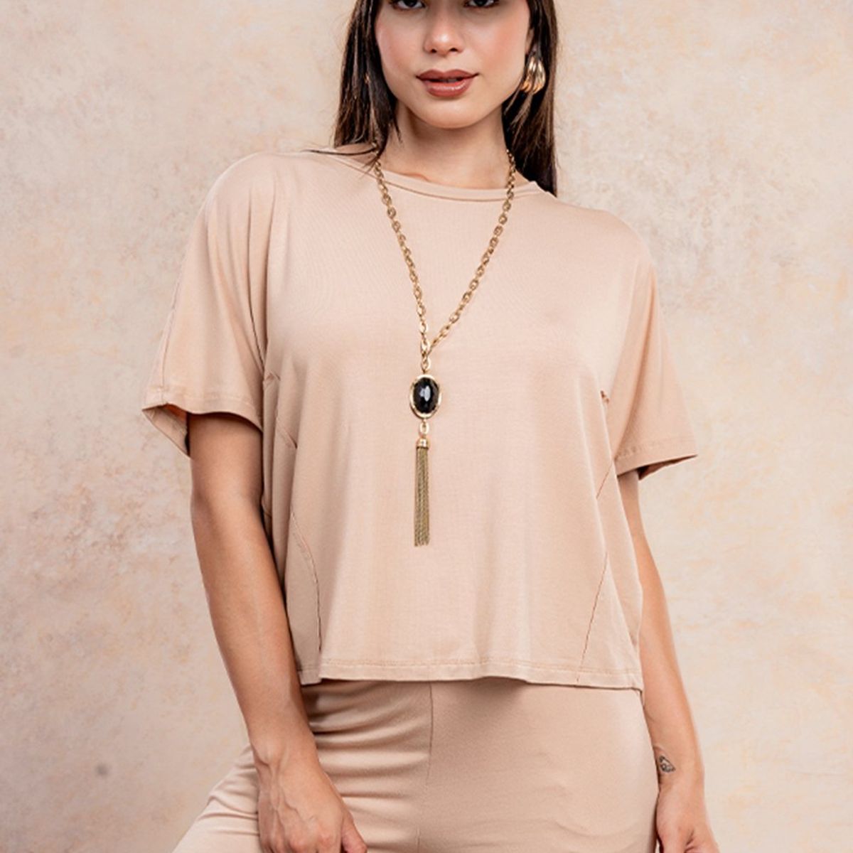 GENERICO - Set Básico Mujer Antonia Color Camello Estacion 108