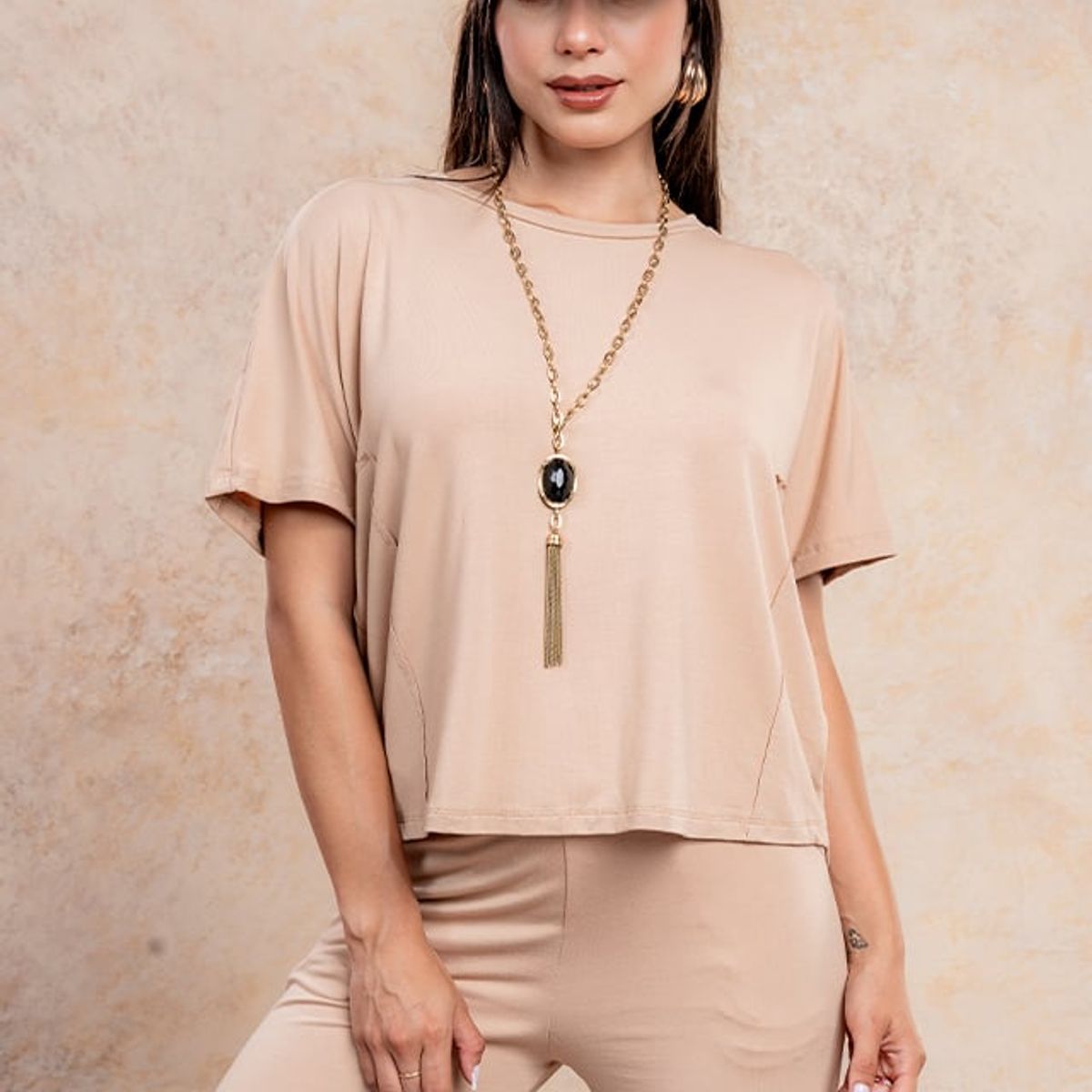 GENERICO - Set Básico Mujer Antonia Color Camello Estacion 108