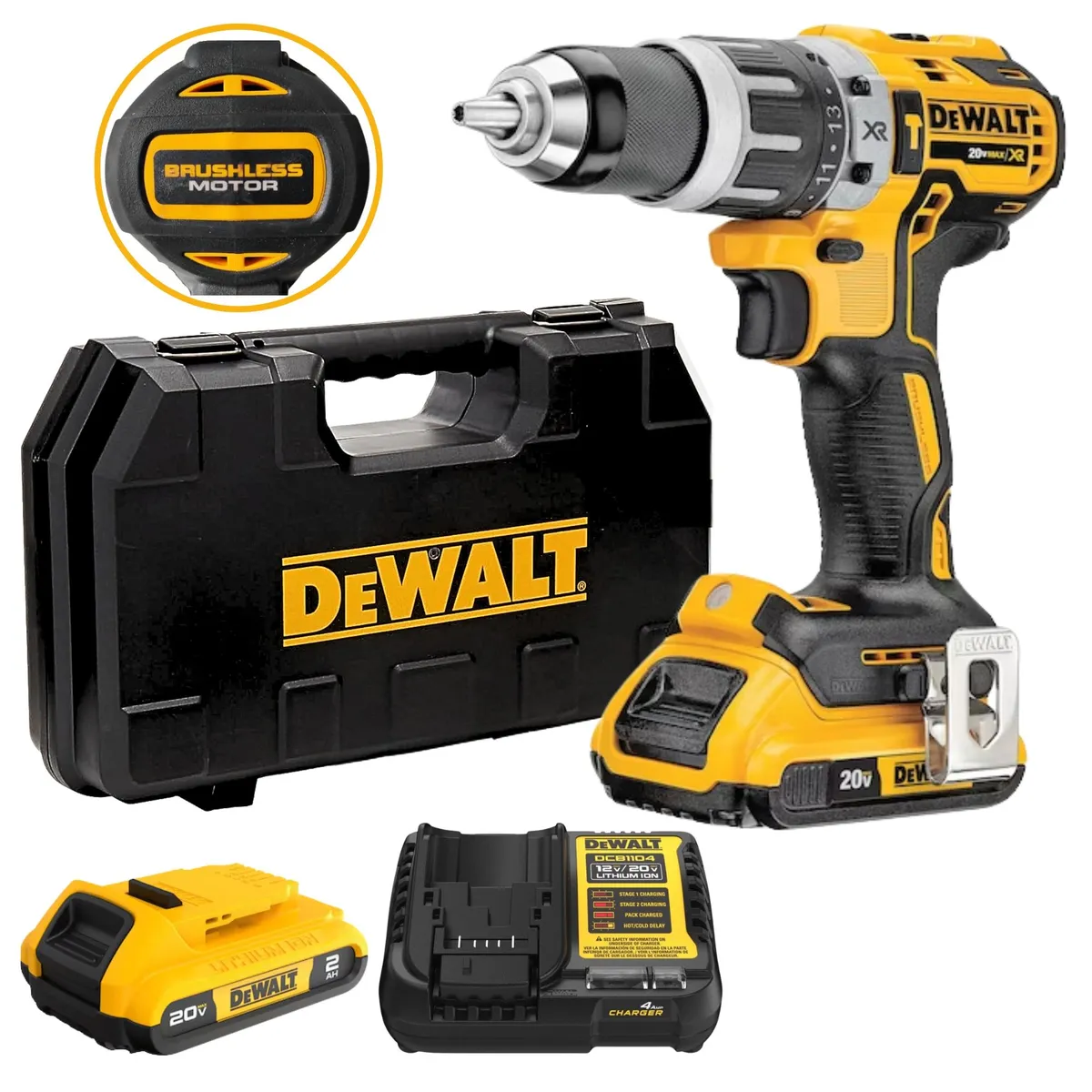 DEWALT - Taladro Percutor Inalambrico Dewalt 12 20V Brushless DCD796D2