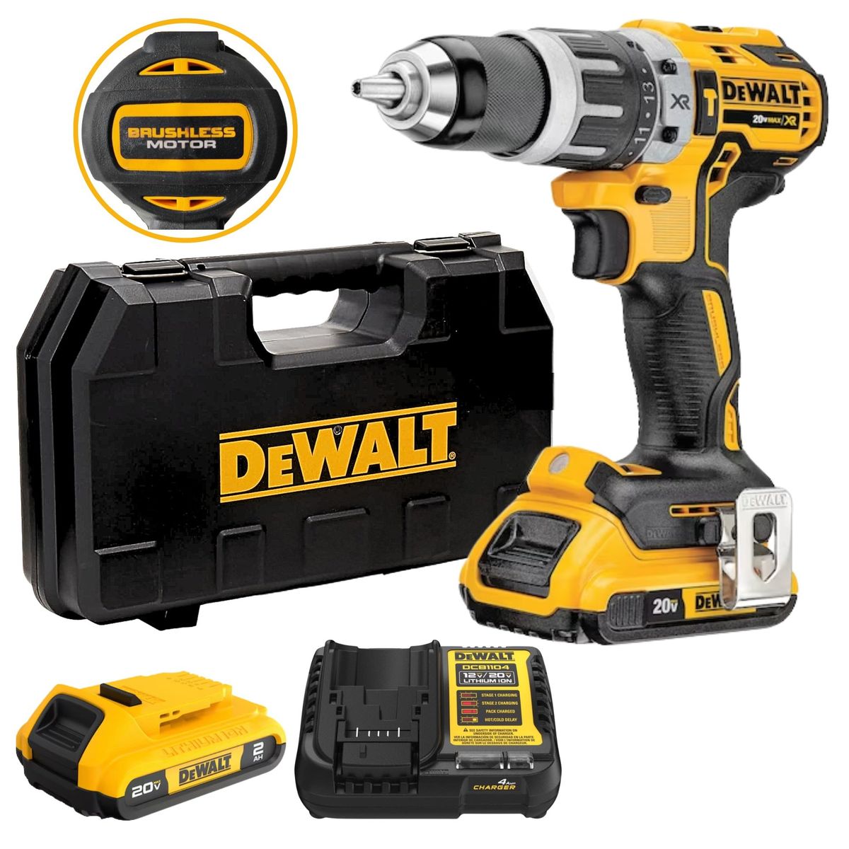 DEWALT - Taladro Percutor Inalambrico Dewalt 12 20V Brushless DCD796D2