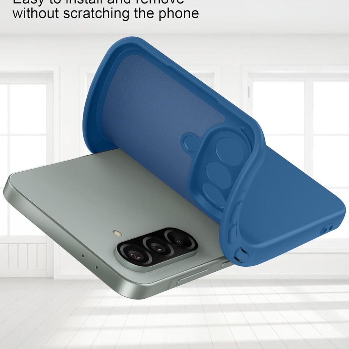 GENERICO - Case Silicona para Samsung A56 - Azul