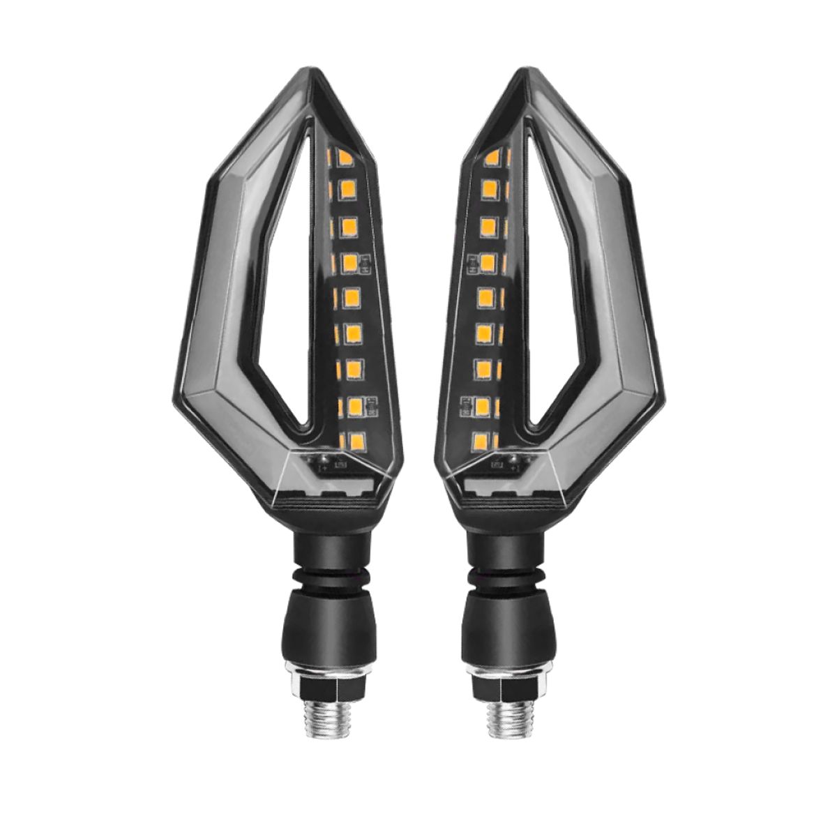 GENERICO - Direccionales Led Moto 2pcs Modelo Running Luz Blanca Ámbar
