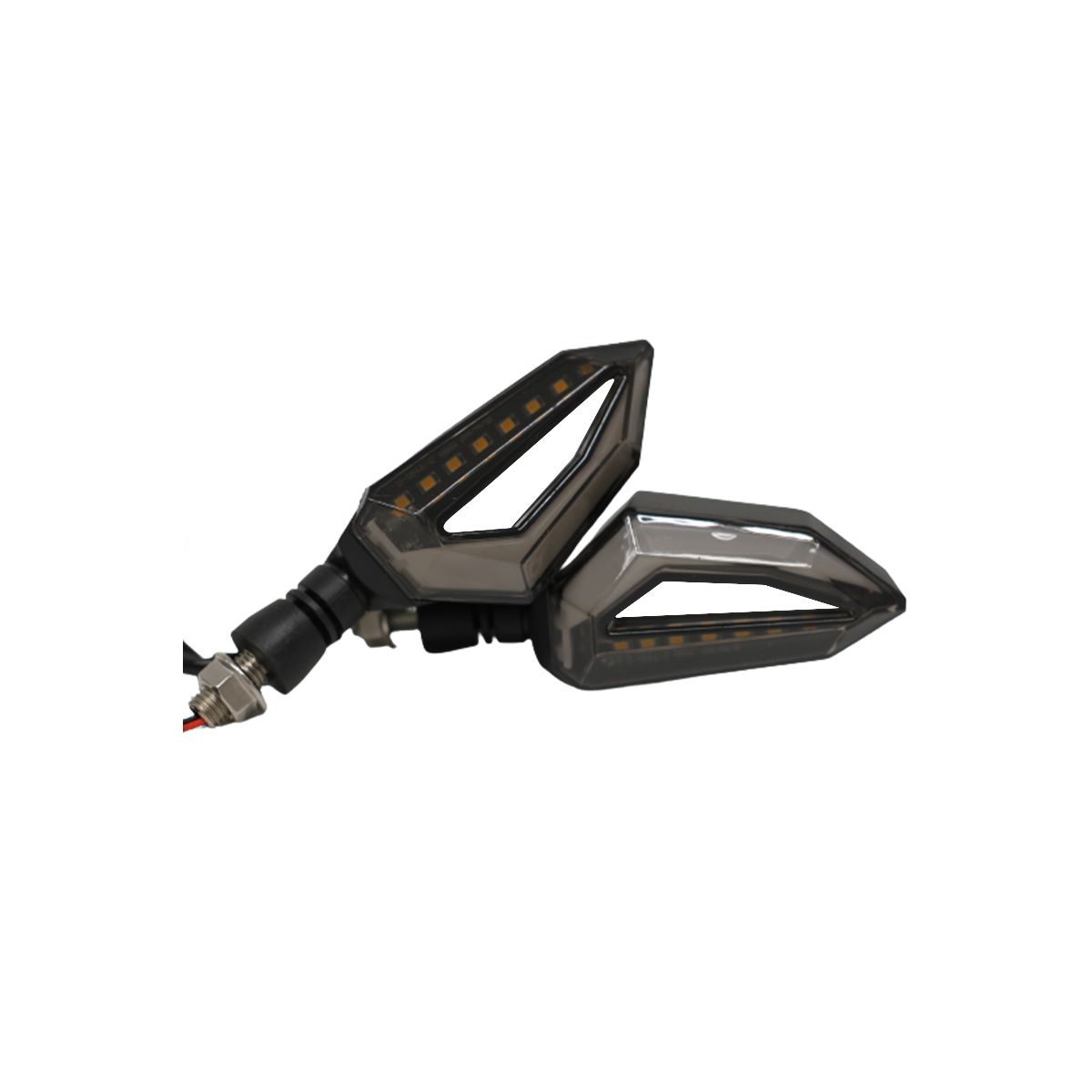 GENERICO - Direccionales Led Moto 2pcs Modelo Running Luz Blanca Ámbar