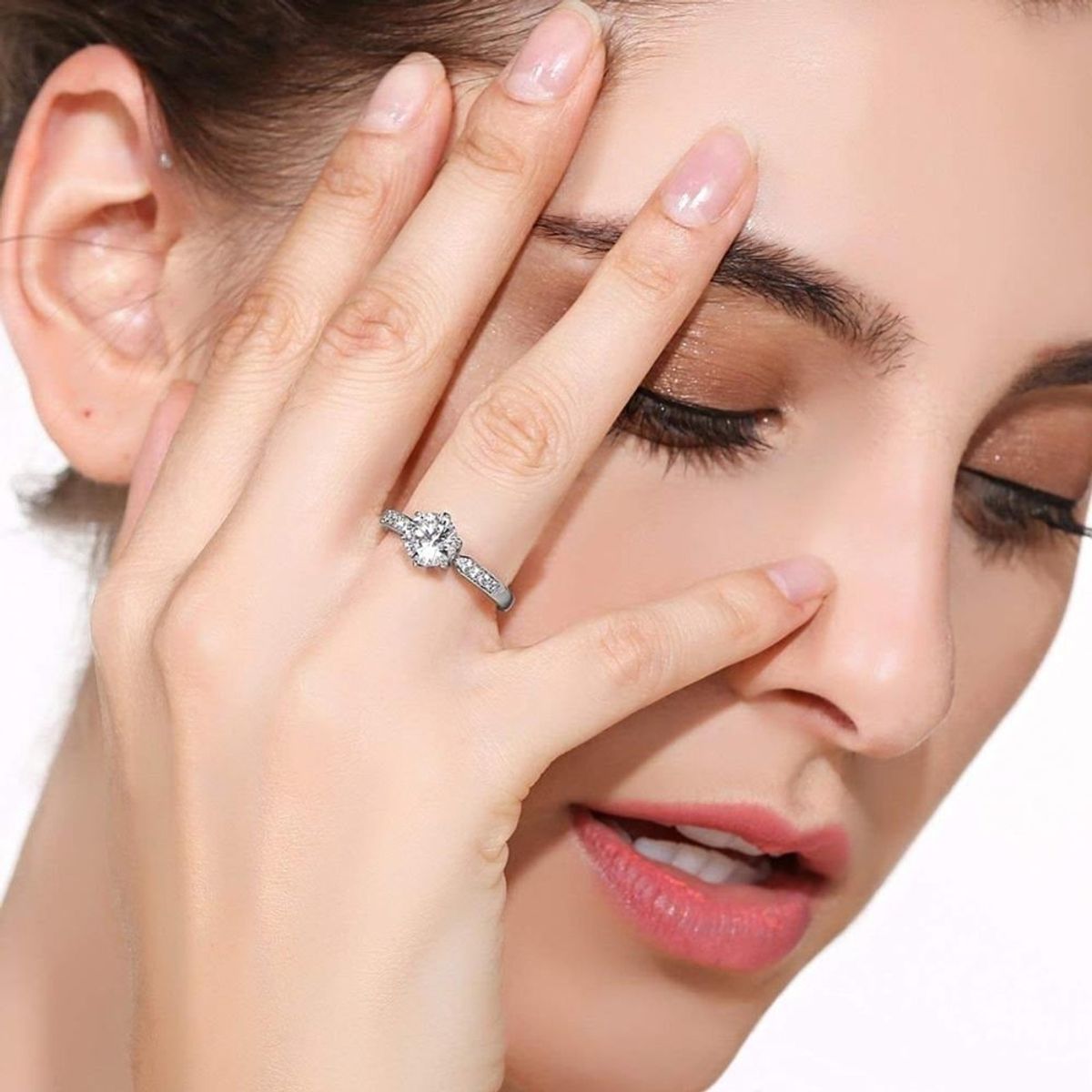 GENERICO - Aro Anillo Promesa Imperial Deluxe Bañado 18K San Valentín Genieka