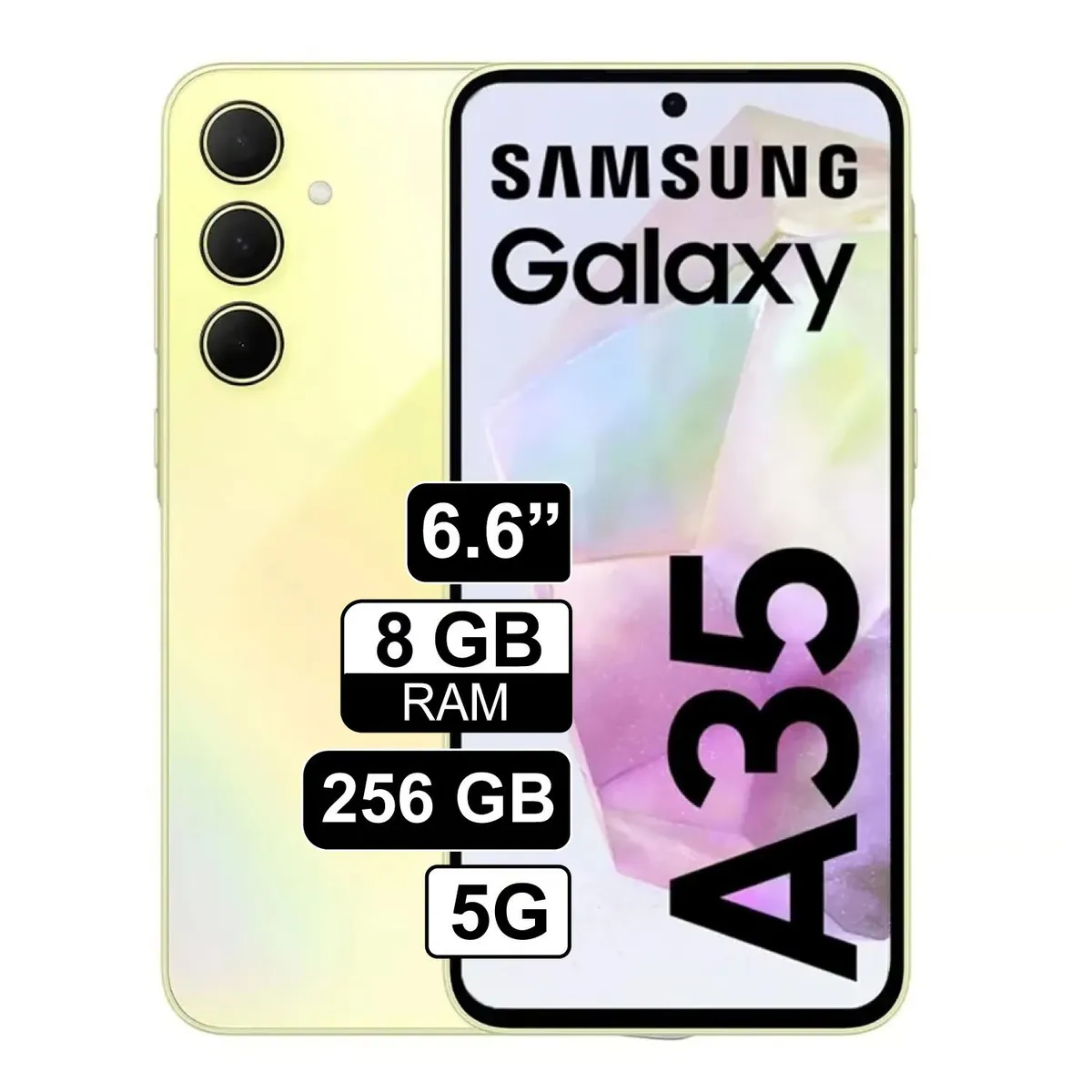 SAMSUNG - Celular Samsung Galaxy A35 5G 256GB 8GB Doble Chip Amarillo
