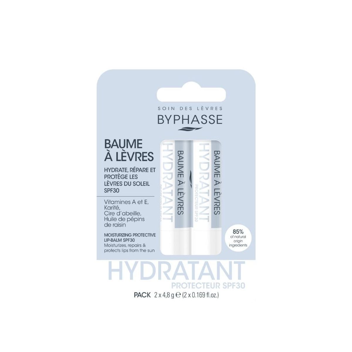 BYPHASSE - Balsamo Labial Protector SPF30 2x48g - BYPHASSE