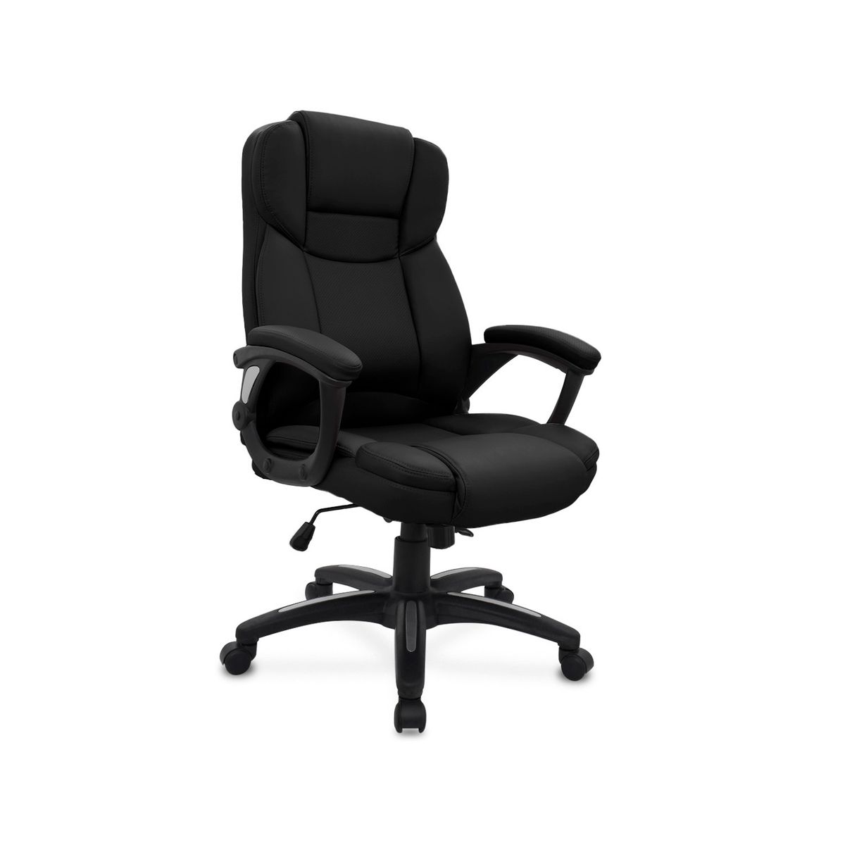 OFIDEAS - Silla de Oficina Ergonómica Cuero City Negro Ofideas