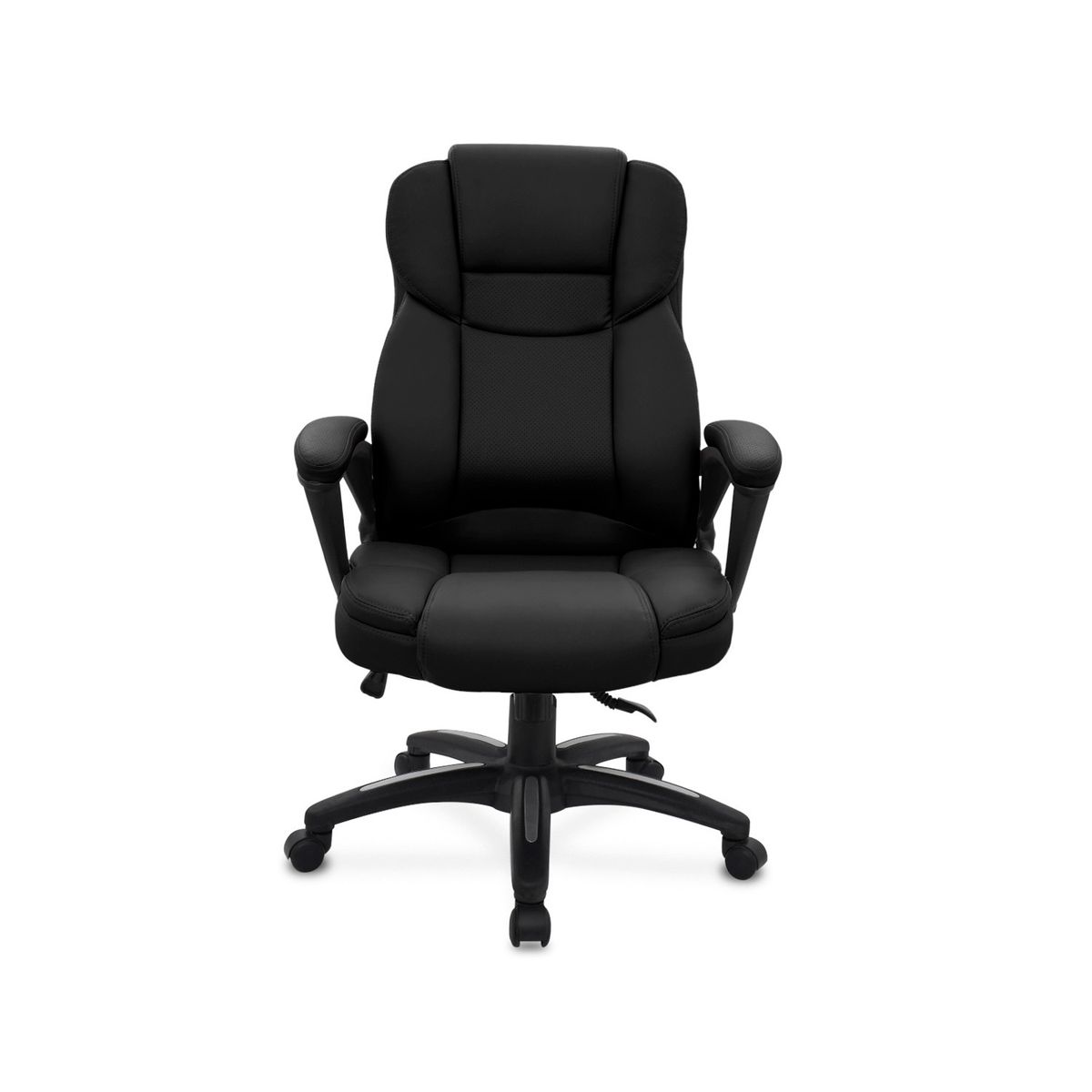 OFIDEAS - Silla de Oficina Ergonómica Cuero City Negro Ofideas