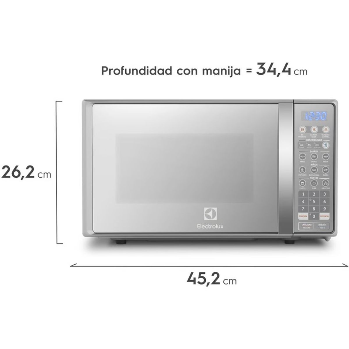 ELECTROLUX - Horno Microondas 20 Litros Electrolux EMDO20S2GSRUG
