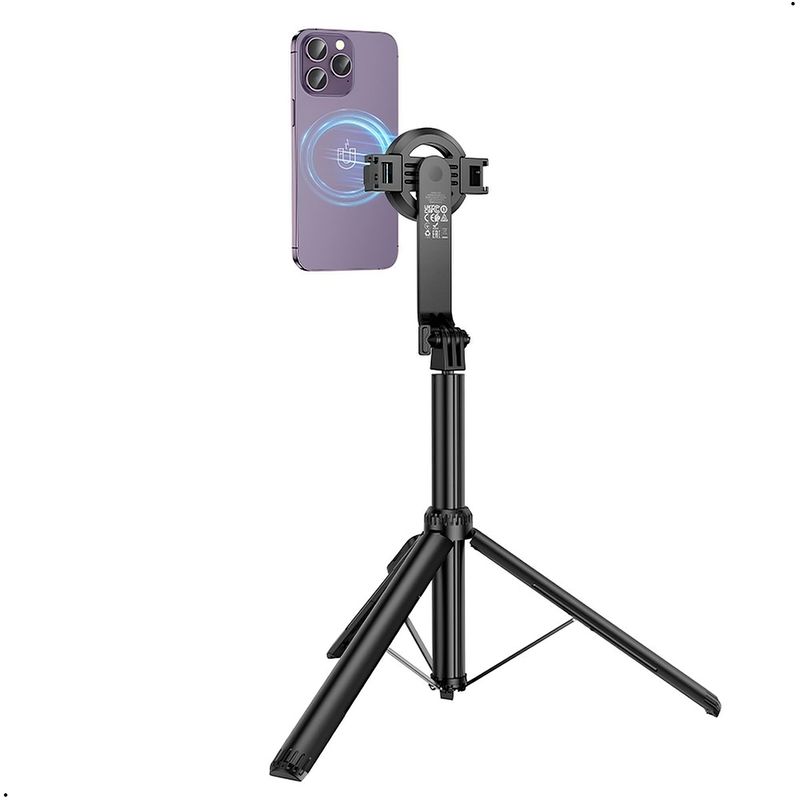 HOCO - Trípode Soporte Palo Selfie Stick Hoco K25 Bluetooth Magnetico